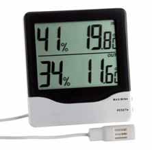 min/max - da parete o da tavolo 46013 46013 Digital thermo-hygrometer with probe For indoor and outdoor with max/min function - temperature range: -10 to 60 C - humidity range: 10 to 99% - table-top