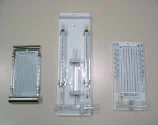 parete o da tavolo - sonda: lunghezza cavo 1,5 metri 45503 PSYCHROMETERS - PSICROMETRI 45500 45504 45500 Fixed-chart psychrometer - size 260x130 mm Thermometers with range -10 to 50 C with 1/2