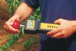 53205 SP) 53205 Penetrometro digitale per frutta Lo strumento fornisce un indice per la determinazione del periodo più opportuno per la raccolta della frutta, un valido aiuto durante la conservazione