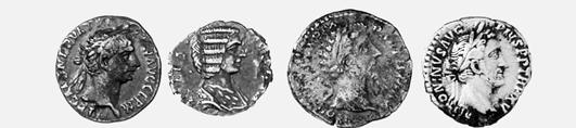 Severo MB+/qBB 70 3762 - Lotto di 4 denari: Traiano, Alessandro