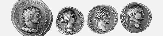 Severo MB BB 60 3783 3781 - Lotto di 10 denari: Settimio Severo (2), Faustina I (3),