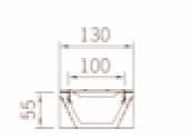 acciaio zincato 0,50 m 50 12,7-0,9 1008 37287 10,63 NOVITA MEDIUM 10 CM INTERNO H = 10 cm Sistema compl.