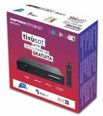 Decoder Satellitari TivùSat HD Ricevitore TivùSat HD TivùOn con funzione PVR USB e compatibilità dcss/scr Con il decoder DPTVSAT18 è possibile ricevere tutti i canali dell offerta Tivùsat, inclusi i