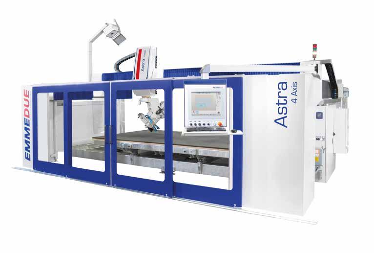 Astra 4 Axis Fresatrice automatica a 4 assi interpolati Automatic bridge saw machine with 4 interpolated axis Specifiche / Details Fresatrice automatica a 4 assi interpolati con struttura macchina e