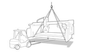 Dati Tecnici / Technical Specifications Model monoblock on shoulders Corsa max. longitudinale (asse X) Max. stroke X axis 3500 137.80 3500 137.80 Corsa max. trasversale (asse Y) Max.