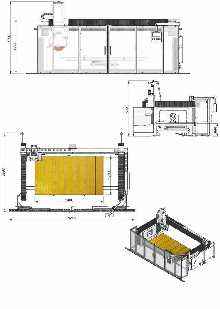 38 Rotazione automatica testa (asse C) Automatic rotating head C axis 370 370 Inclinazione manuale testa (asse A) Manual tilting head A axis 0 / 90 0 / 90 Max. velocità dell asse X Max.