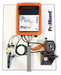 Pannello di dosaggio ProSal II nuovi pannelli pre-assemblati ProMinent permettono la produzione proporzionale di ipoclorito di sodio partendo da cloruro di sodio tramite sensore redox con puntale in