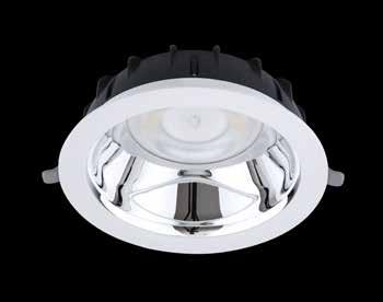 Incasso LED Performer HG Disponibile come soluzione wireless per Smart Lighting (BLE) Ottica tecnologicamente avanzata con riflettore bianco lucido (HG) Apparecchio compatto (altezza max.