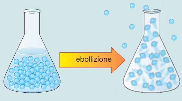 di fusione, assorbito a temperatura costante, serve a vincere le forze di attrazione tra le particelle e