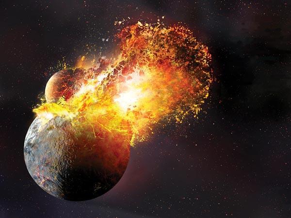 5 La Luna si è formata dalla crosta terrestre dopo un impatto con MARTE Si chiama