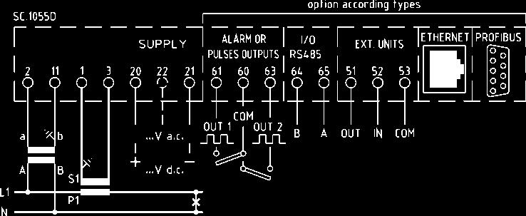 RS485 con protocollo N2 Open, per l integrazione in sistemi Johnson Controls. Profibus DP-V0, lo standard industriale per la comunicazione ad alta velocità nei sistemi di automazione e di processo.
