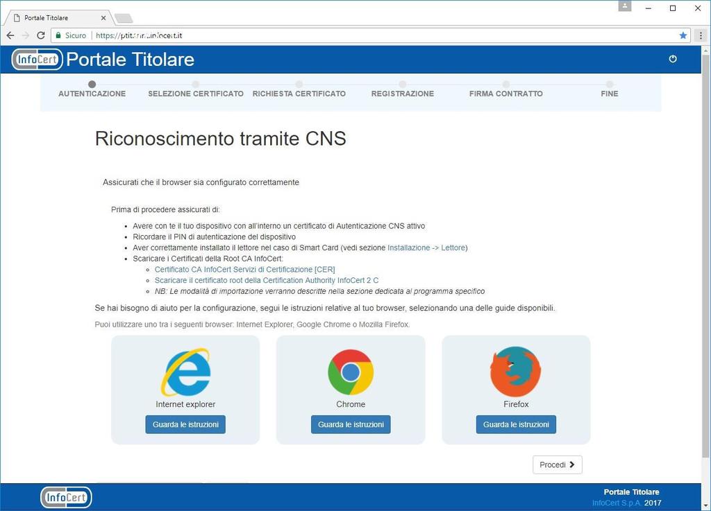 2 Modalità di accesso al Portale Titolare La URL di accesso al Portale Titolare è la