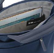 personal items and 1 pocket for laptop or tablet). Borsa shopping a mano.