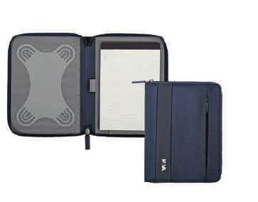 7 x 2" litri 1 kg 0,08 Portfolio zip formato A5 con porta tablet universale,