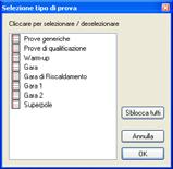 9.1 Come caricare un test Puoi scegliere un test da caricare in due modi: il primo (consigliato) utilizzando i 5 criteri di selezione, il secondo non usando i criteri selezione.