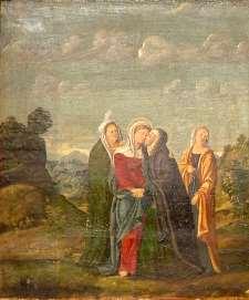 - 147 - sl. 107 Girolamo da Santa Croce, Pohođenje V. slika predele, poliptih glavnog oltara, 1535., franjevačka crkva, Košljun sl.