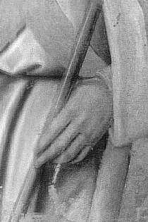 169 Girolamo da Santa Croce, Sacra Conversazione, detalji, crkva sv. Mavra, Izola, infracrveni snimak umjetnosti dr. sc.