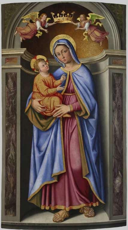 - 255 - Francesco da Santa Croce, Bogorodica s Djetetom u niši,