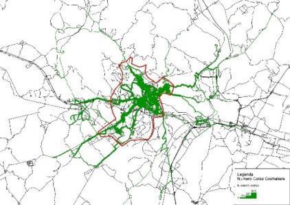 Raccolta dati ed analisi mobilità pubblica (1/2) Servizio TPL 2014 vs 2017 Capacità