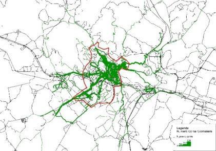 Incremento di frequenza del servizio nell area urbana 2014 2017 Intera rete Area urbana 2014