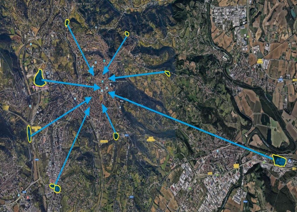 Il «park and ride» Parcheggi delle aree commerciali come base per i pendolari: IKEA + ferrovia Emisfero +