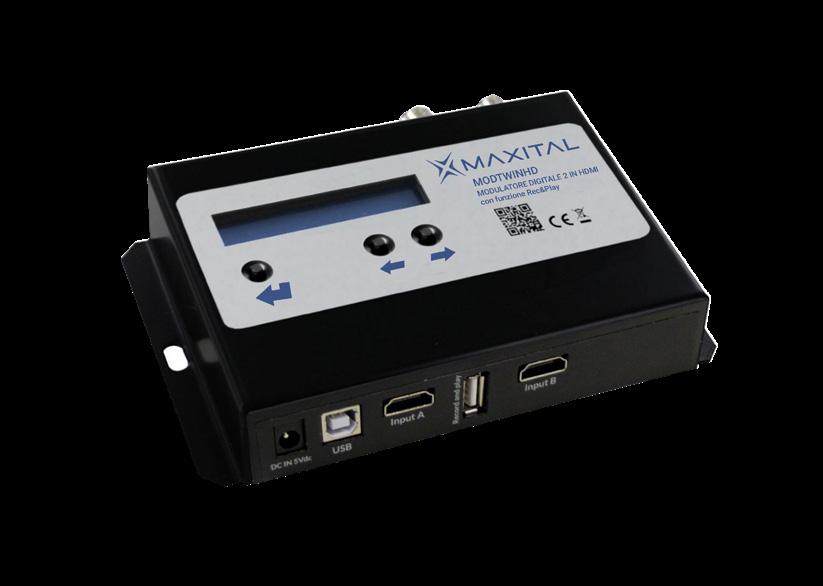 Modulatori A/V digitali HD MOD200HD 179, 00 Modulatore digitale programmabile tramite tasti e display