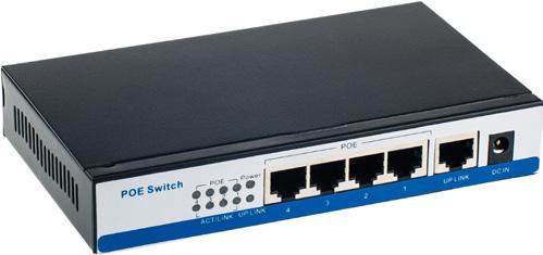 Gigabit switch SW4POEUP 81, 60 Switch /0/00 a 4 porte POE + 1 porta Uplink SW8POEUP 165,