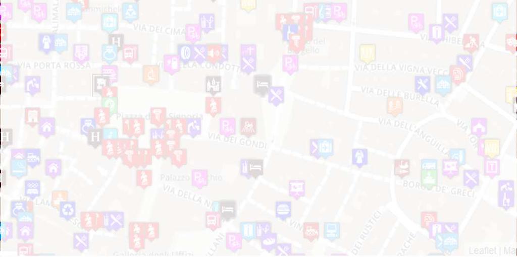 stations: 1 update X day X station 22 Environmental data: 20 updates X day X sensor 39 Bike Sharing data: Pisa and Siena 12 Pollination data 140 recharging stations Smart benches, waste