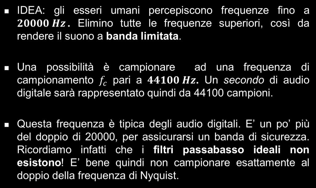 Audio digitale -