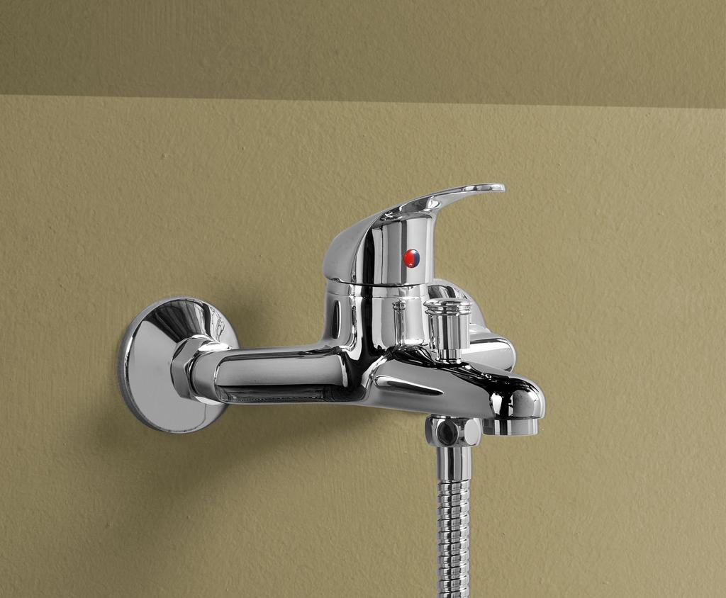 [EN]- Single lever bath mixer with diverter and shower set. 139 G1/2 G1/2 104 139 150 300.70.