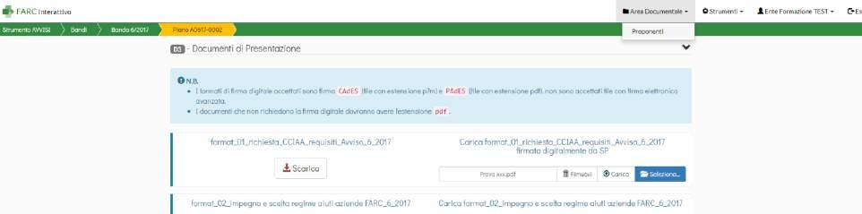 caricamento del file in.pdf anche la data di emissione del documento e relativa data di scadenza.