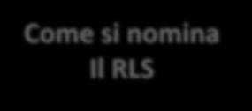 produttive con più di 15 lavoratori il RLS è eletto o designato dai lavoratori nell ambito delle rappresentanze sindacali in azienda.