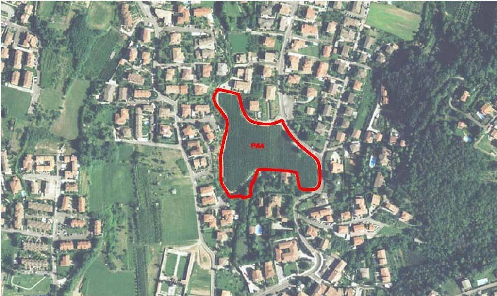 PA4 - Inquadramento territoriale Previsione Nuova previsione da PGT Il comparto di trasformazione PA4 è localizzato in zona centrale del territorio comunale lungo l asse viario principale di