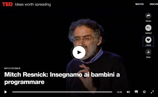 Compito a casa Video TED Mitch Resnick Insegniamo ai bambini a programmare