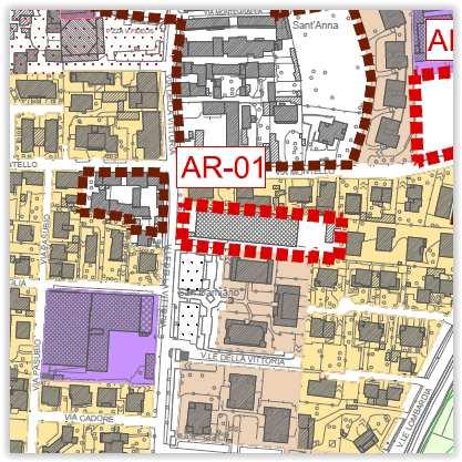 Vista la sua localizzazione, in ambito urbano residenziale ad assetto modificabile, appare più opportuno una funzione diversa da quella attuale prevedendo la riconversione a residenziale o funzioni