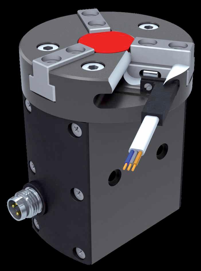 MPTM Sensori Il rilevamento della posizione di lavoro è affidato a uno o più sensori magnetici di prossimità (opzionali), che rilevano la posizione attraverso i magneti sulle griffe.