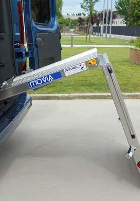 Con l ampia gamma di misure disponibili la Rampa Movia può essere installata sulla maggior parte dei veicoli.