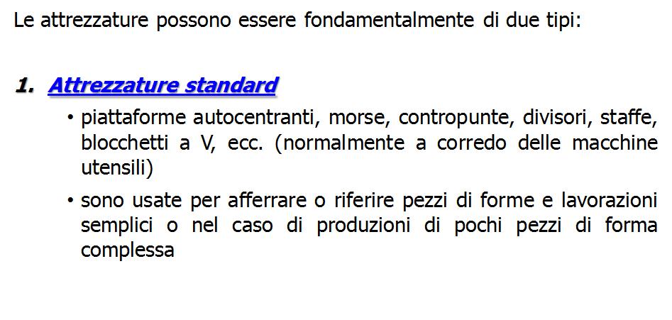 STESURA DEL CICLO DI LAVORAZIONE(II