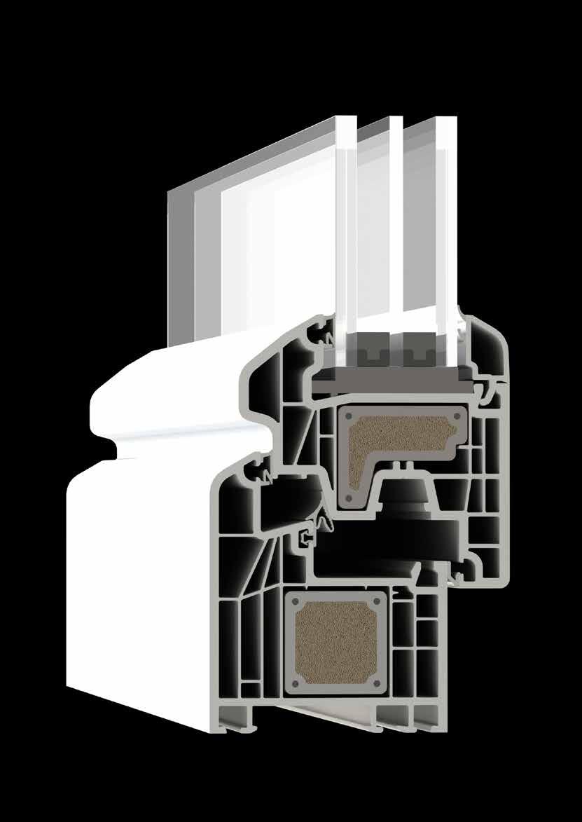 ECO-RINFORZO La ricerca Alphacan in ambito industriale ha permesso di sviluppare i profili per finestre e porte-finestre corredati, nell opzione top di gamma, di un rinforzo sintetico con