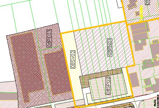 Area 08RN01 La variante individua una nuova area residenziale 08RN01 lungo Via Falicetto.