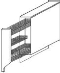 Base con cestello 15 170,00 160,00 e un cestone estraibile con anta sagomata dx/sx e Estrazione totale 90 810,00 747,00 apertura push Base 2 ante 60 277,00 235,00 80 323,00 267,00 Base 1 anta