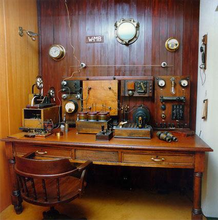 The cabin On board Marconi Museum 1912