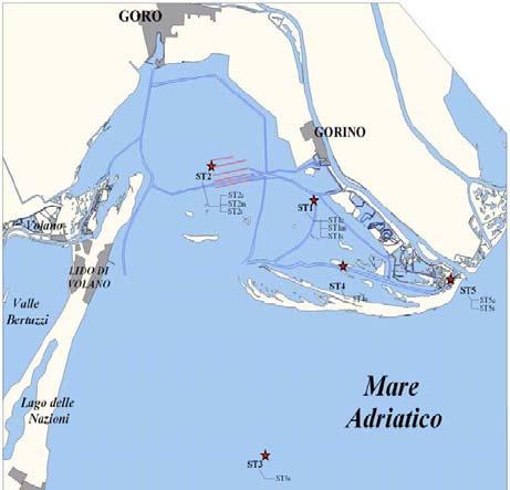 ossigeno disciolto - ph - marea - corrente Ubicazione delle stazioni di monitoraggio STAZIONE MITILI