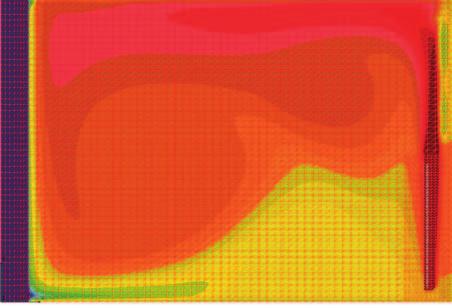 La potenza di emissione del termosifone per raggiungere la temperatura media dell aria pari a 18,4 è 57 W/m 2.