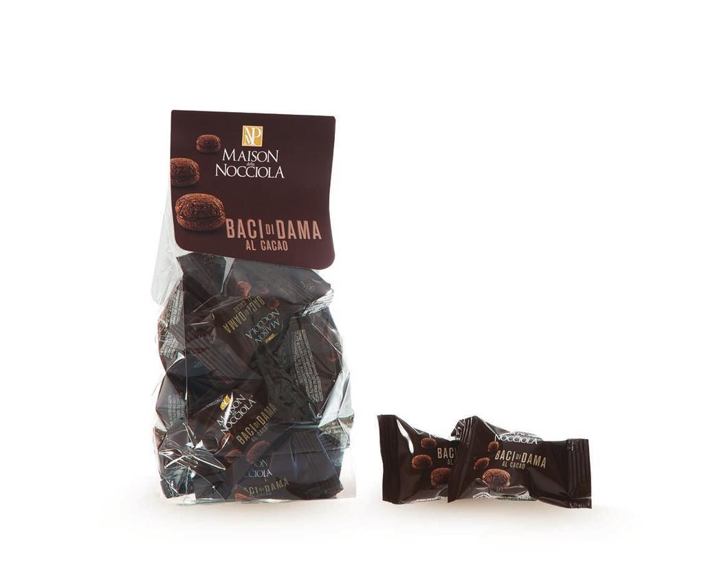 I P R O D O T T I D A F O R N O BACI DI DAMA AL CACAO Biscotto alla Nocciola e cacao con farcitura al cioccolato.