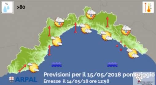 P R E V I S I O N I M E T E O a cura del servizio di previsione del Centro Funzionale Meteo-Idrologico di Protezione Civile della Regione Liguria News Pollini, ecco la situazione di inizio maggio in