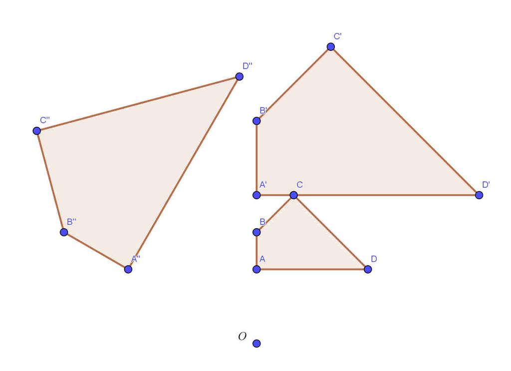 GEOMETRIA EUCLIDEA Scheda 2 POLIGONI SIMILI Per disegnare un poligono simile ad un poligono dato puoi utilizzare la composizione di un omotetia e di un isometria. Esercizio Disegna un poligono.