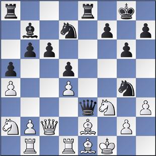 La prima mossa avvicina ulteriormente il Cavallo in modo forzante: 1.Cf6+ Rf7 2.Dxg7+ Rxg7 3.Ce8+.