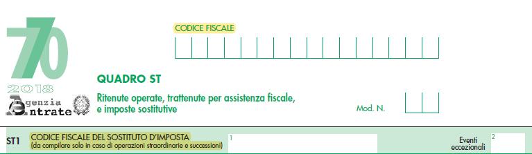 MOD. 770 OPERAZIONI STRAORDINARIE Con estinzione del soggetto preesistente Il Modello 770 comprensivo anche dei dati relativi al periodo dell anno in cui il soggetto estinto operava, dovrà essere