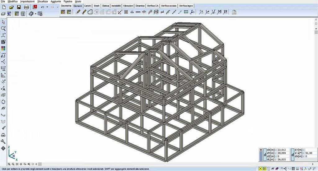 Confermando con OK viene effettuata l esportazione diretta da Revit ad Axis VM.